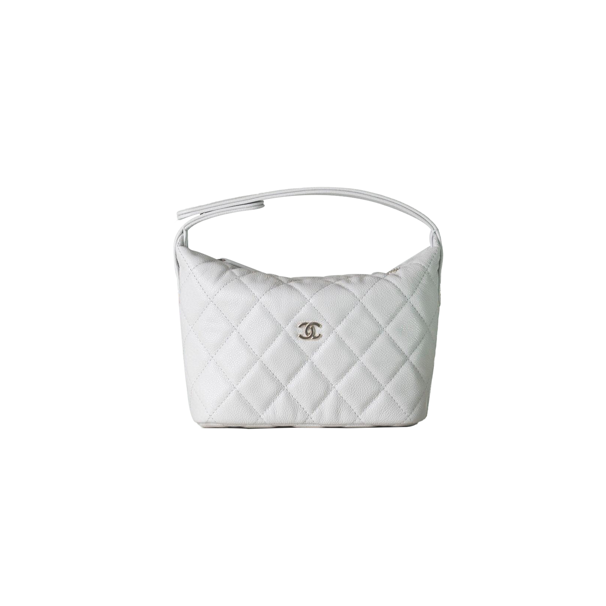 Ch*el 25c portable hobo lunch box bag white (21.5*19*6cm)